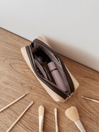 LouenhideBrianna Makeup Bag - Natural Chocolate