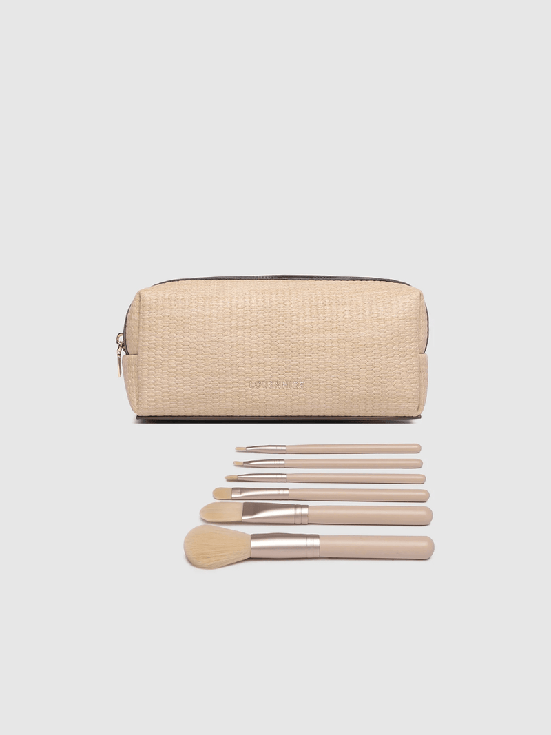 LouenhideBrianna Makeup Bag - Natural Chocolate