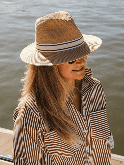 Freddie Hat - Sand Camel Stripe