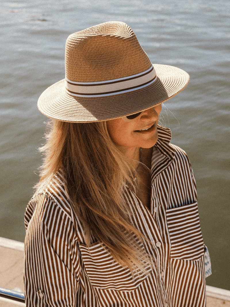 LouenhideFreddie Hat - Sand Camel Stripe