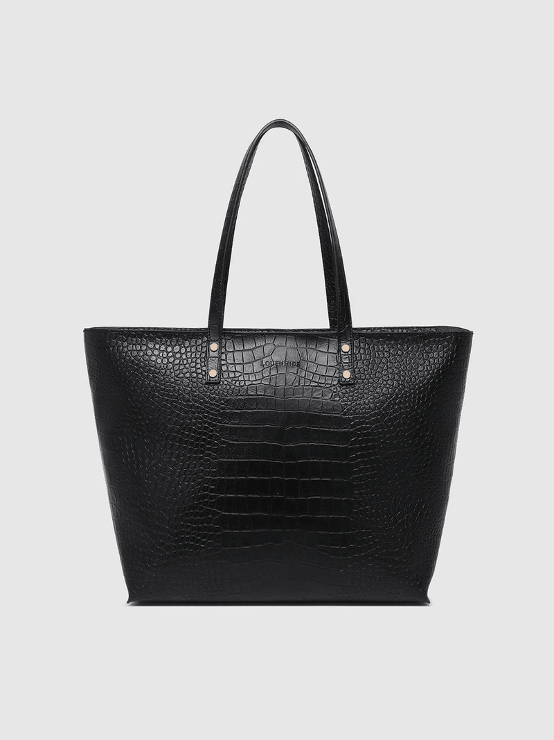LouenhideHudson Tote Bag - Croc Black