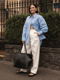LouenhideHudson Tote Bag - Croc Black
