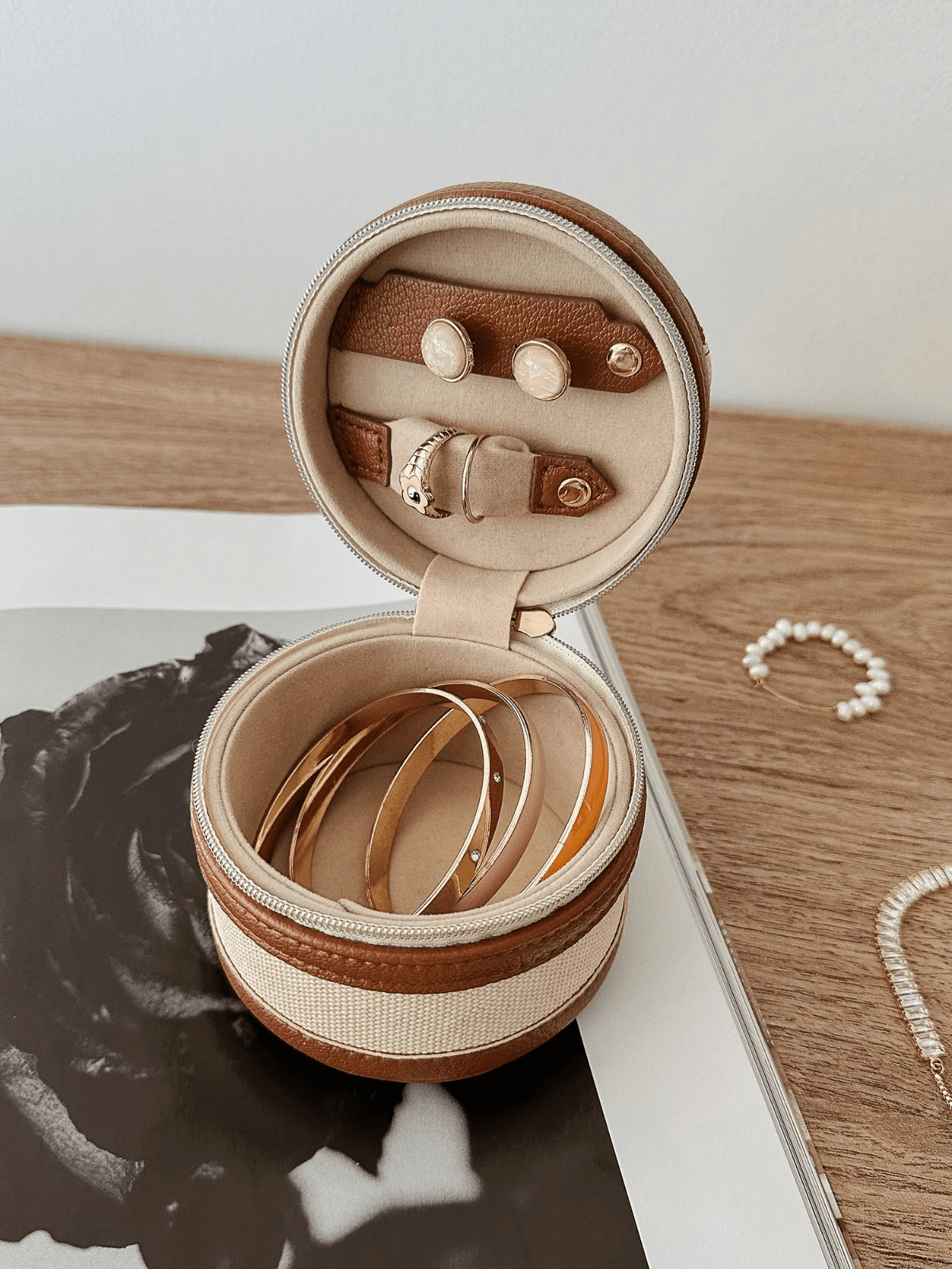 LouenhideLoz Jewellery Box - Canvas Tan