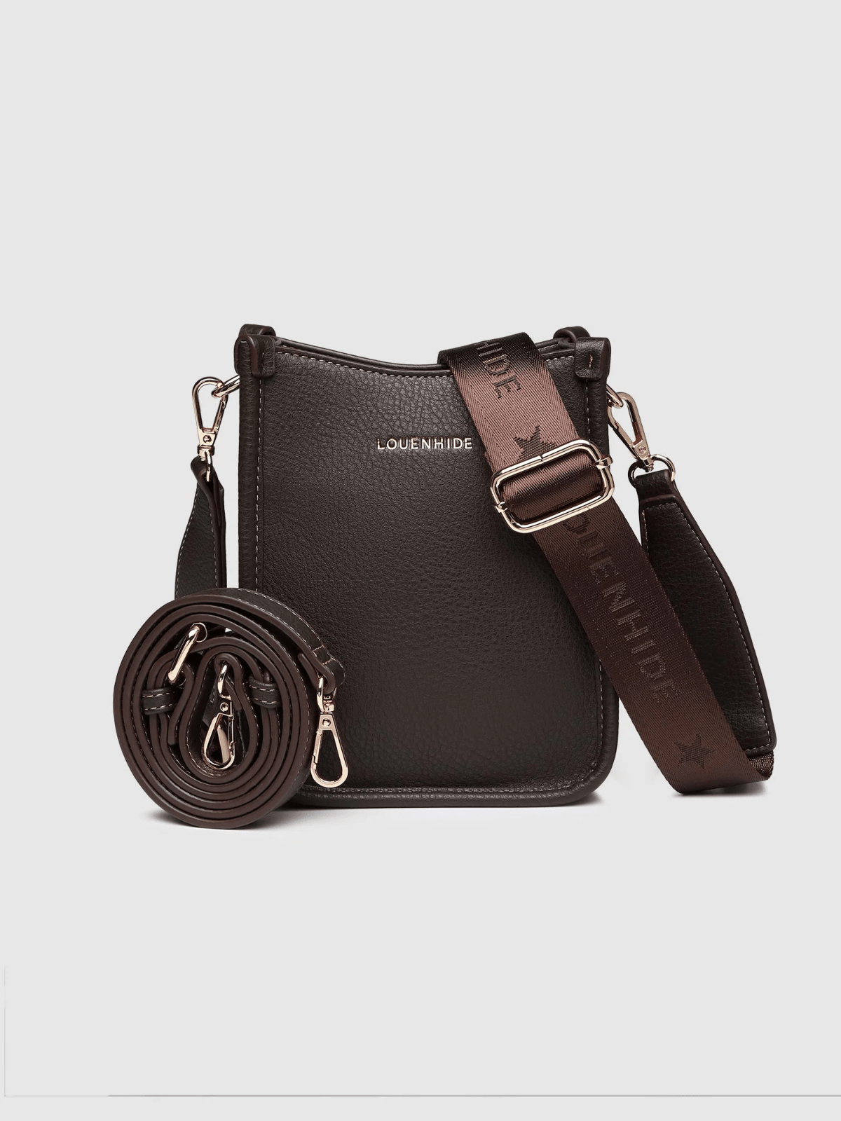 LouenhideParker Phone Crossbody Bag - Chocolate