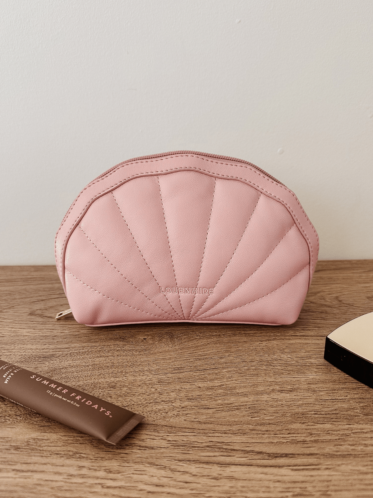 LouenhideShell Makeup Bag - Pink