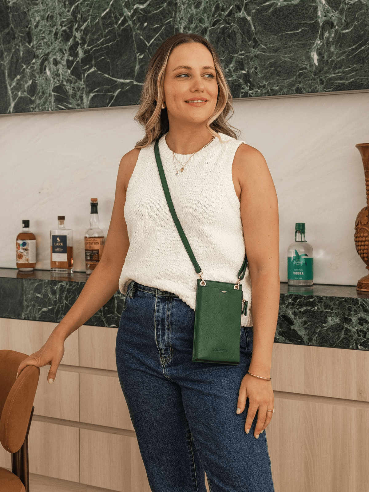 LouenhideSuki Phone Bag - Forest Green