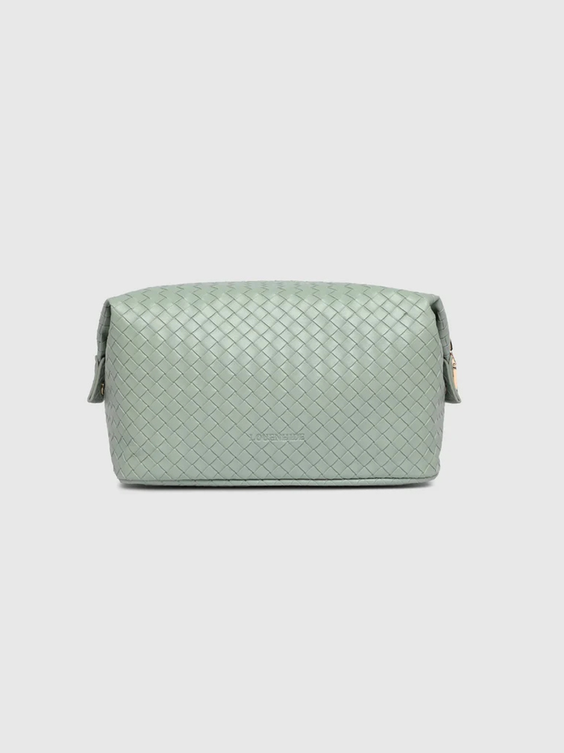 Lucinda Woven Cosmetic Case - Sage Green - Louenhide - Image 1