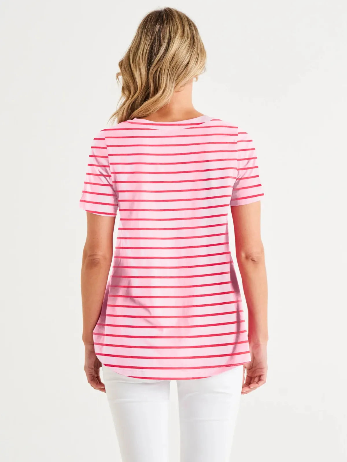 Luella Tee - Cherry Blossom Stripe - Betty Basics - Image 3
