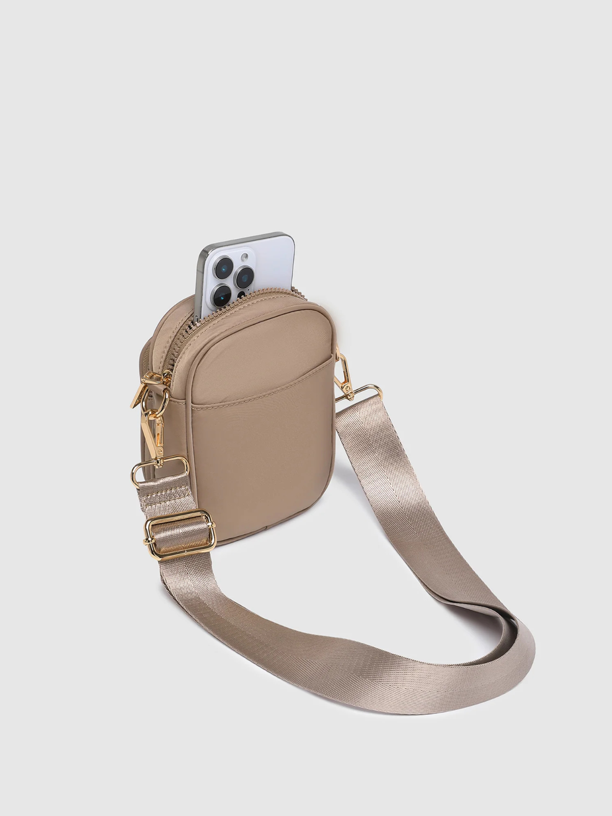 Lyla Phone Bag - Mocha - Louenhide - Image 4