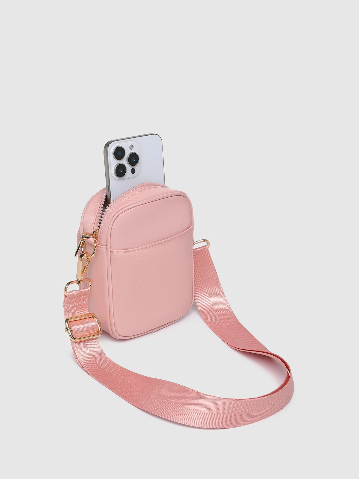 Lyla Phone Bag - Pink - Louenhide - Image 4