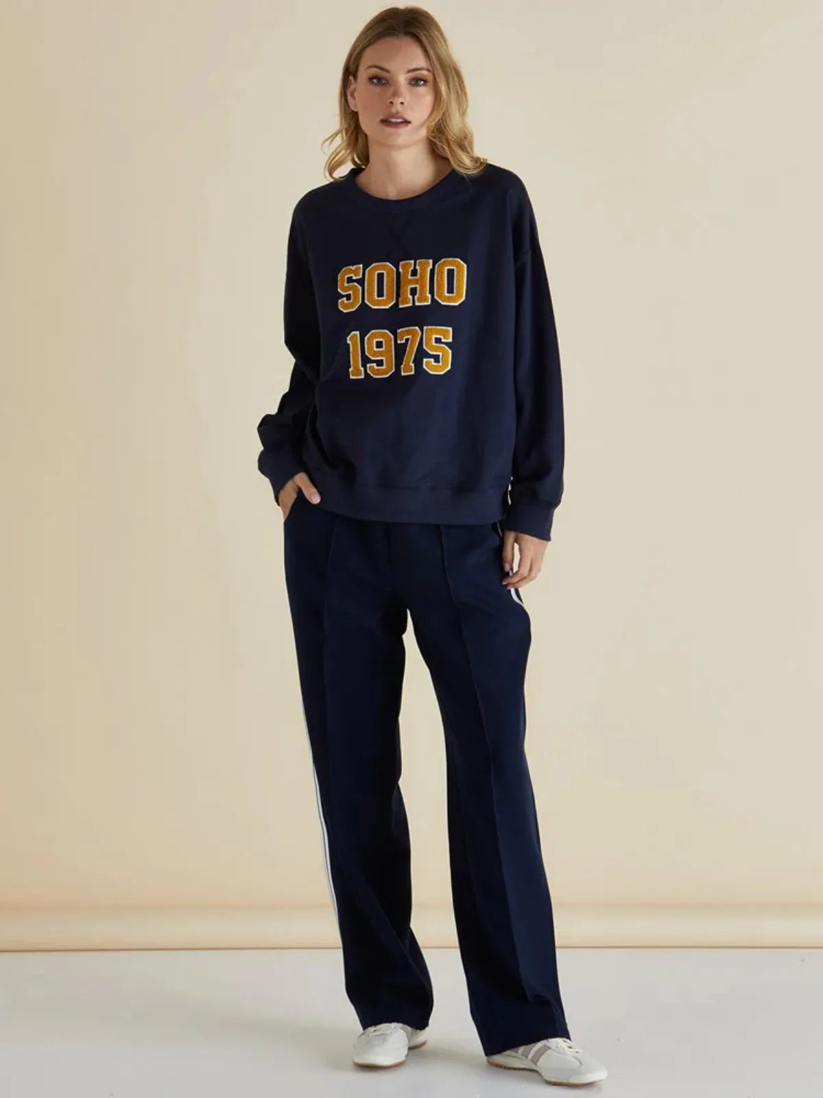 Maddison Jogger - Navy - Betty Basics - Image 1