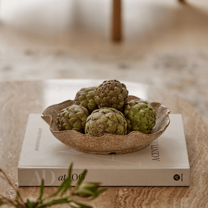 Madras LinkAlba Natural Glazed Decorative Plate