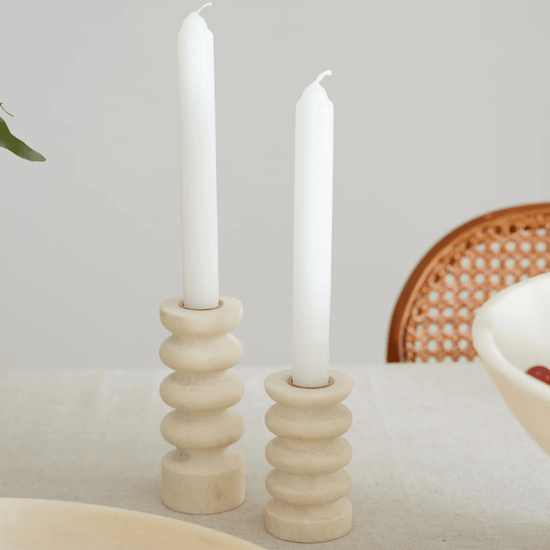 Madras LinkAries Cream Candle Stick Small