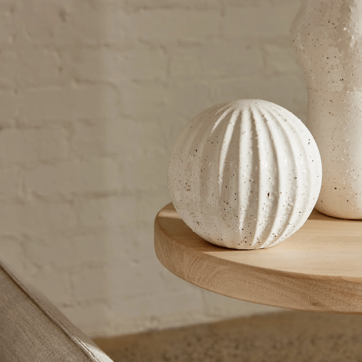 Madras LinkAugust Cream Decorative Ball