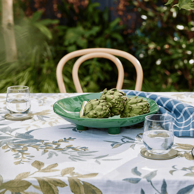Madras LinkAugust Green Pedestal Platter