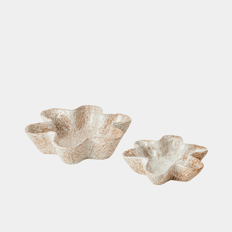 Madras LinkDana Natural Glazed Wavy Dish Set