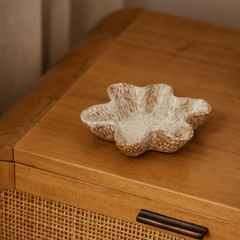 Madras LinkDana Natural Glazed Wavy Dish Set