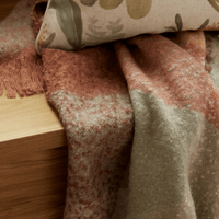 Madras LinkDana Rust Brushed Throw