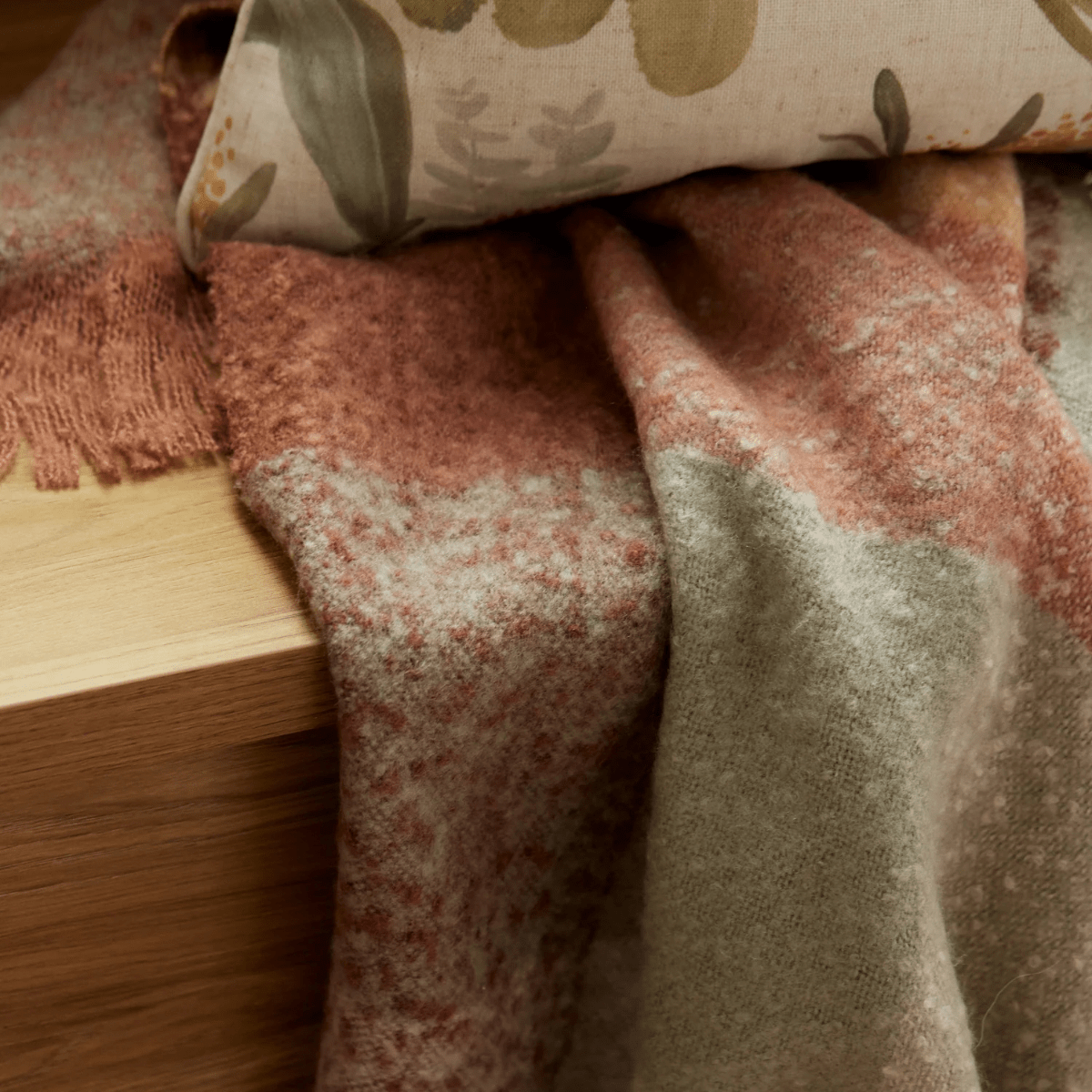 Madras LinkDana Rust Brushed Throw