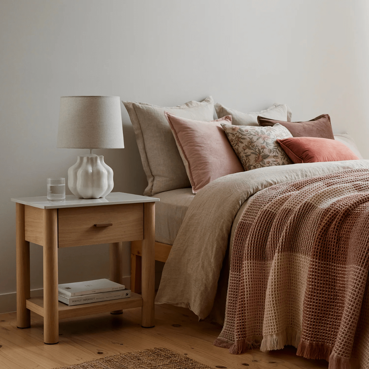 Madras LinkOtis Maple Waffle Throw