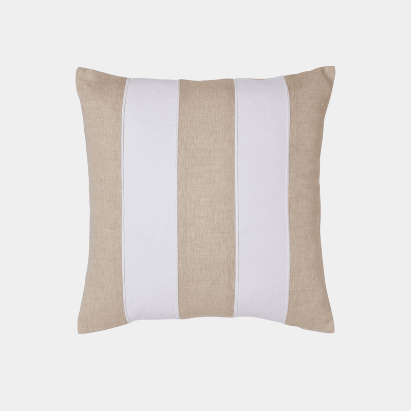 Madras LinkRiley White/Linen Patch Cushion