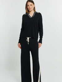 Makenna Polo Sweater - Black