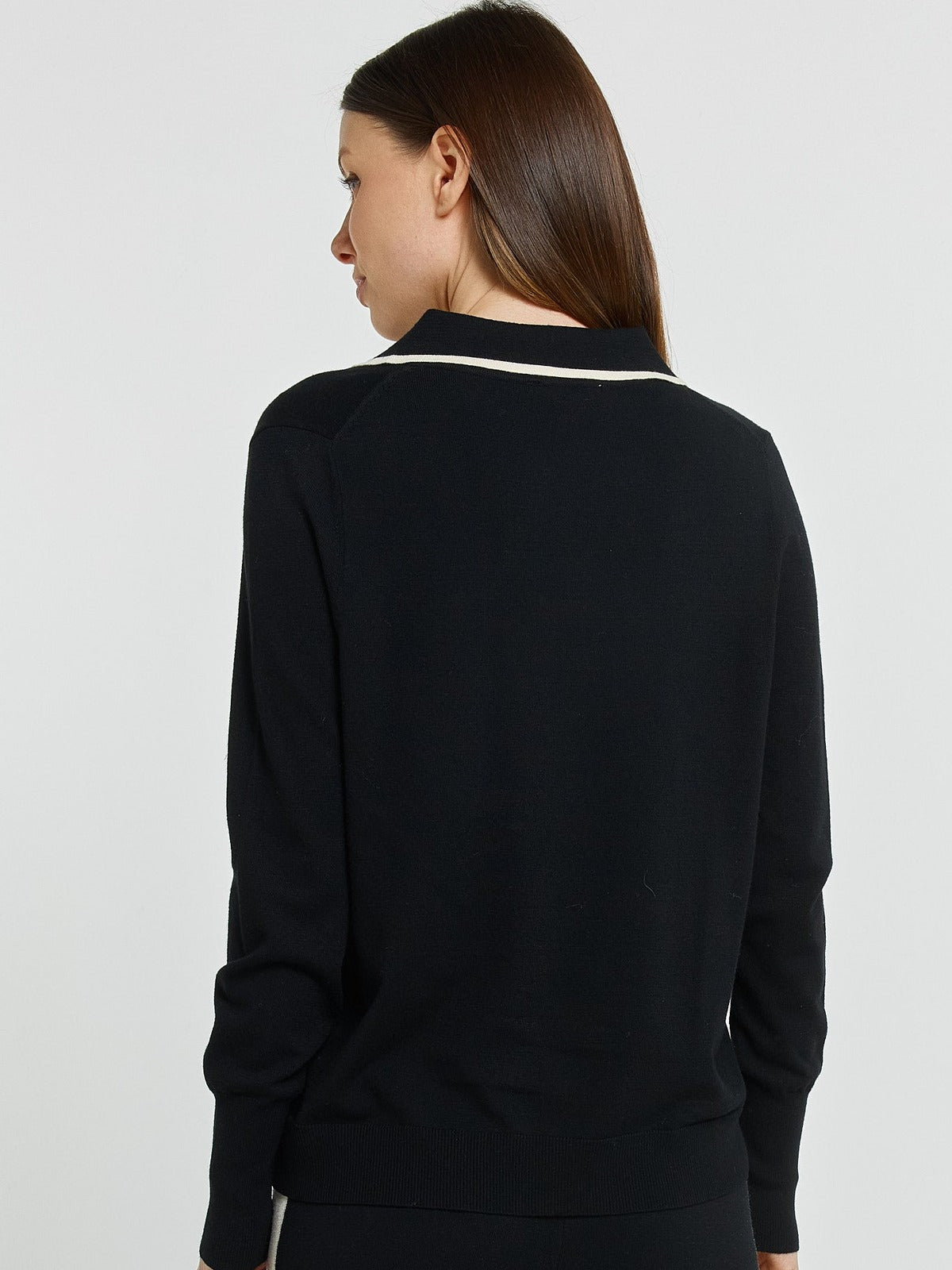 Makenna Polo Sweater - Black