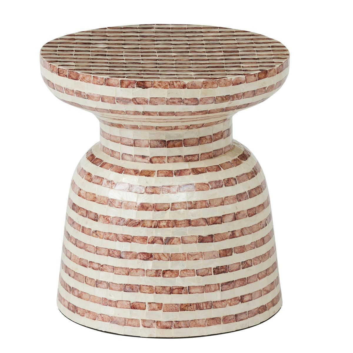 Marconi Inlay Stool | Russet
