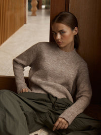 Marli Boxy Rib Knit - Multi Fawn
