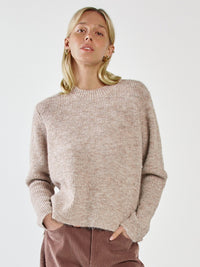 Marli Boxy Rib Knit - Multi Fawn