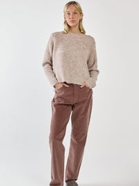 Marli Boxy Rib Knit - Multi Fawn