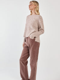 Marli Boxy Rib Knit - Multi Fawn