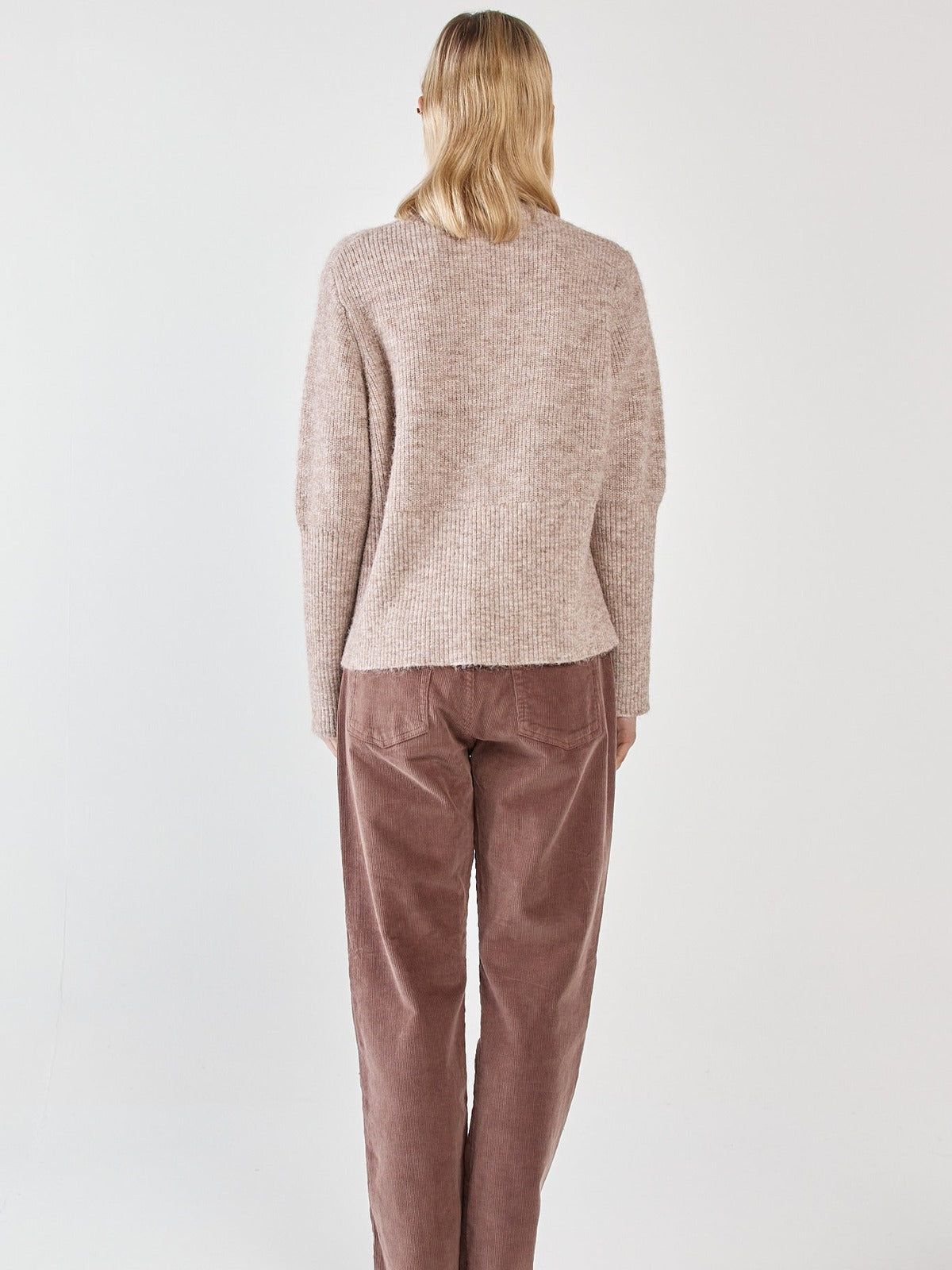 Marli Boxy Rib Knit - Multi Fawn