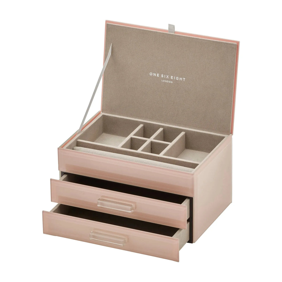 Medium Jewellery Box - Gabriella Blush - One Six Eight London - Image 2
