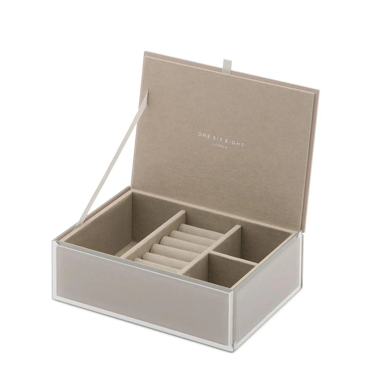Medium Jewellery Box - Sara Cool Grey - One Six Eight London - Image 1