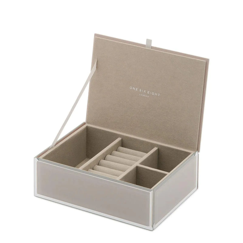 Medium Jewellery Box - Sara Cool Grey - One Six Eight London - Image 1