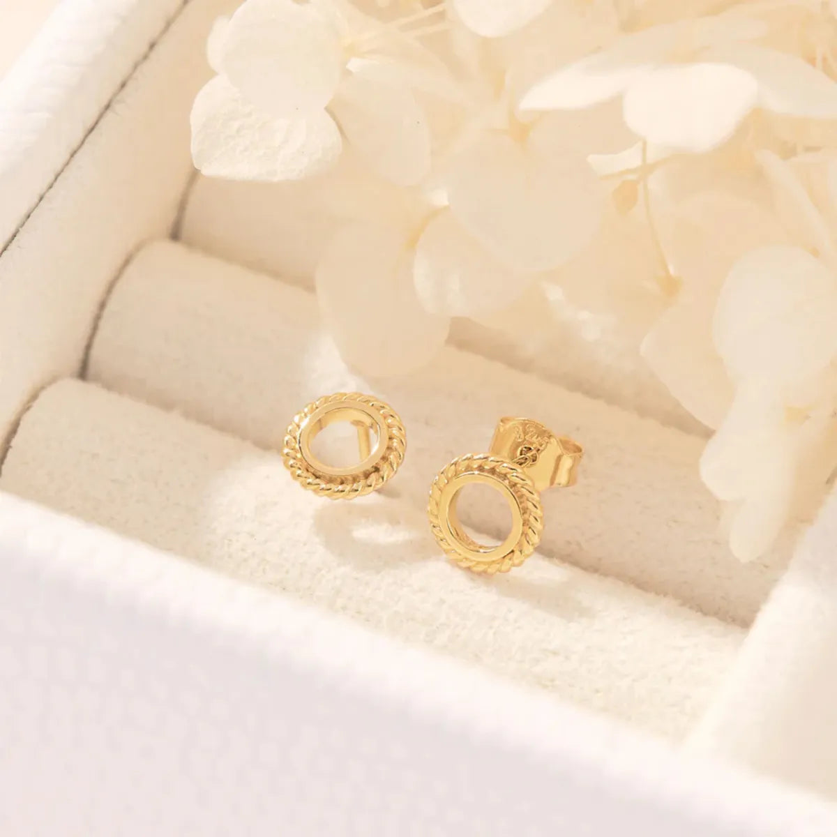 Mehndi Halo Studs Gold - Midsummer Star - Image 1