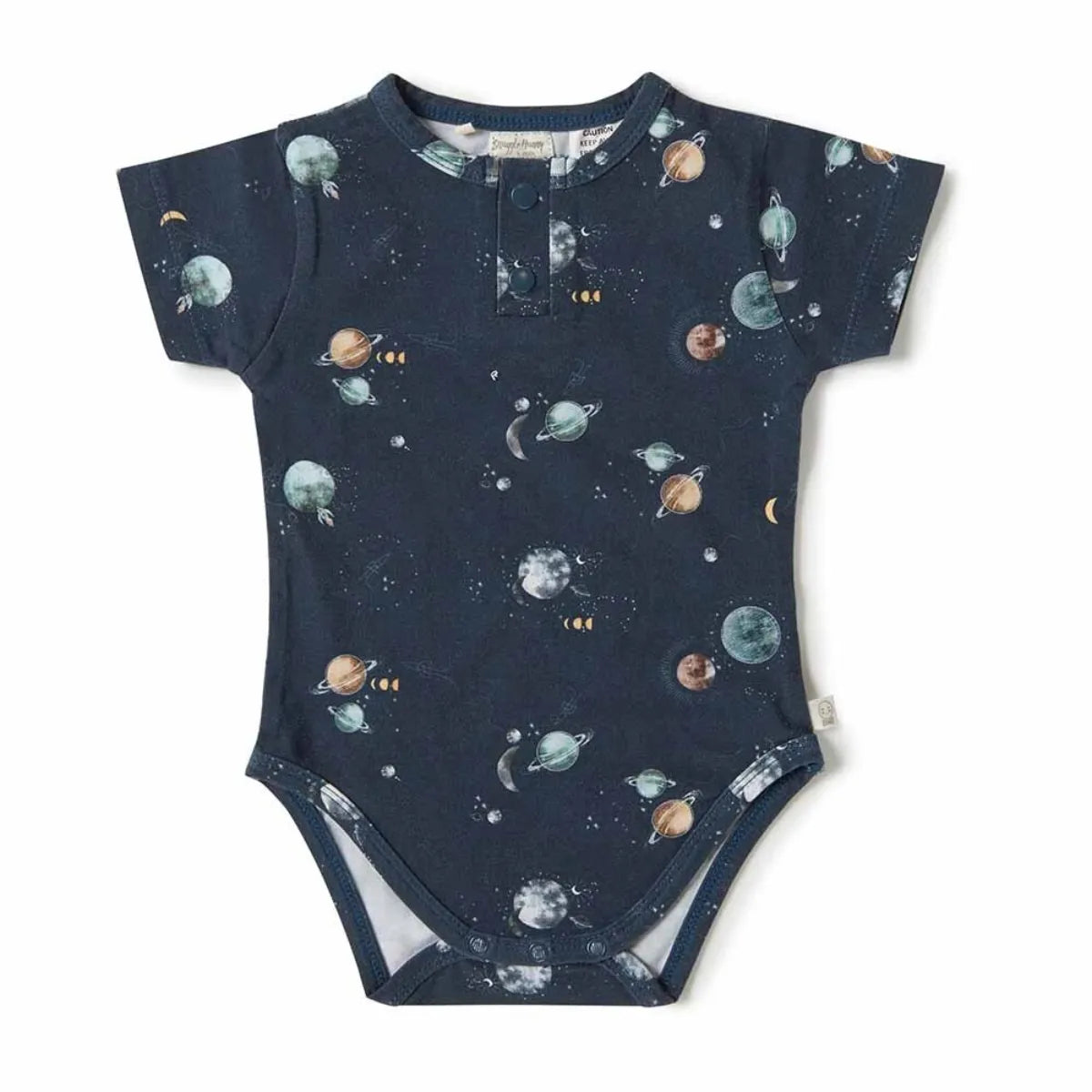 Milky Way Short Sleeve Organic Bodysuit - Snuggle Hunny - Image 2