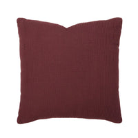 Bambury Milo Waffle Square Cushion, Sangria