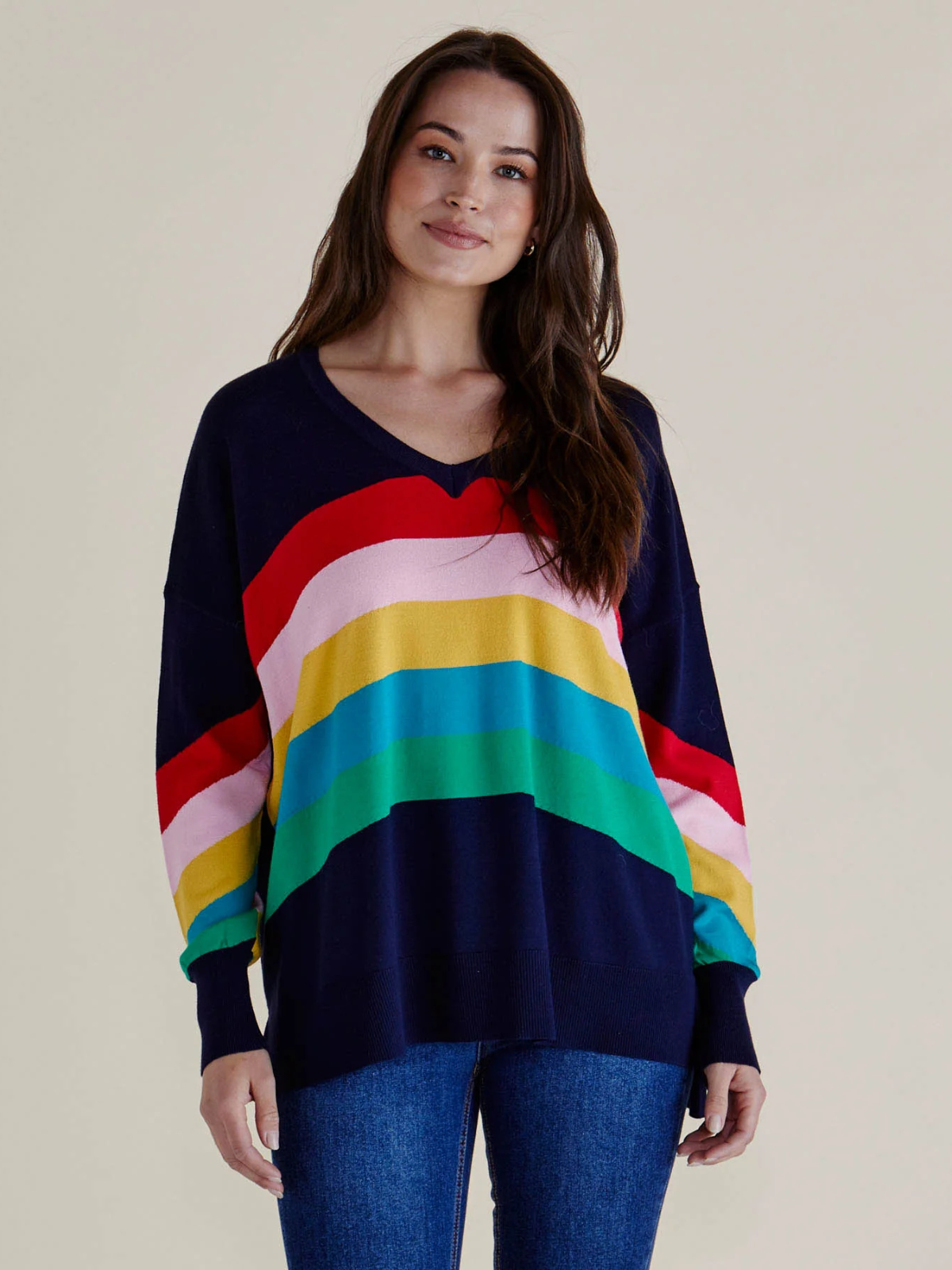 Mimi Sweater - Rainbow - Betty Basics - Image 1
