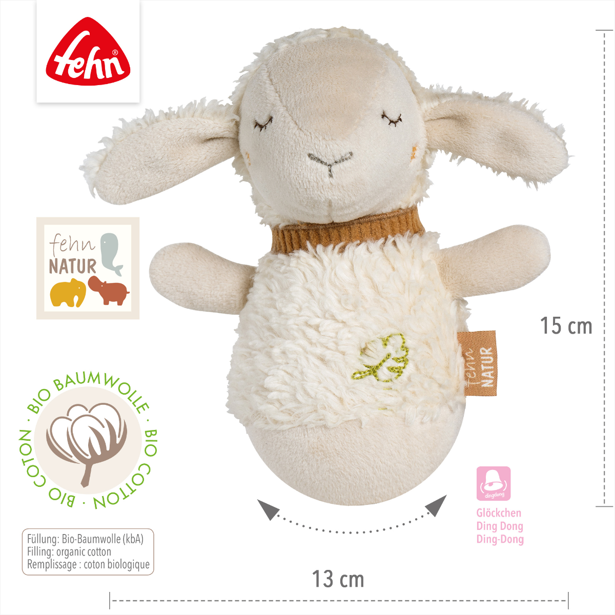 Mini Roly Poly Sheep - Fehn - Image 3