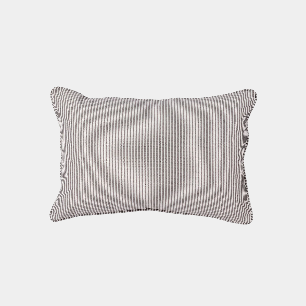 Morris Grey Stripe Lumbar Cushion - Madras Link - Image 1