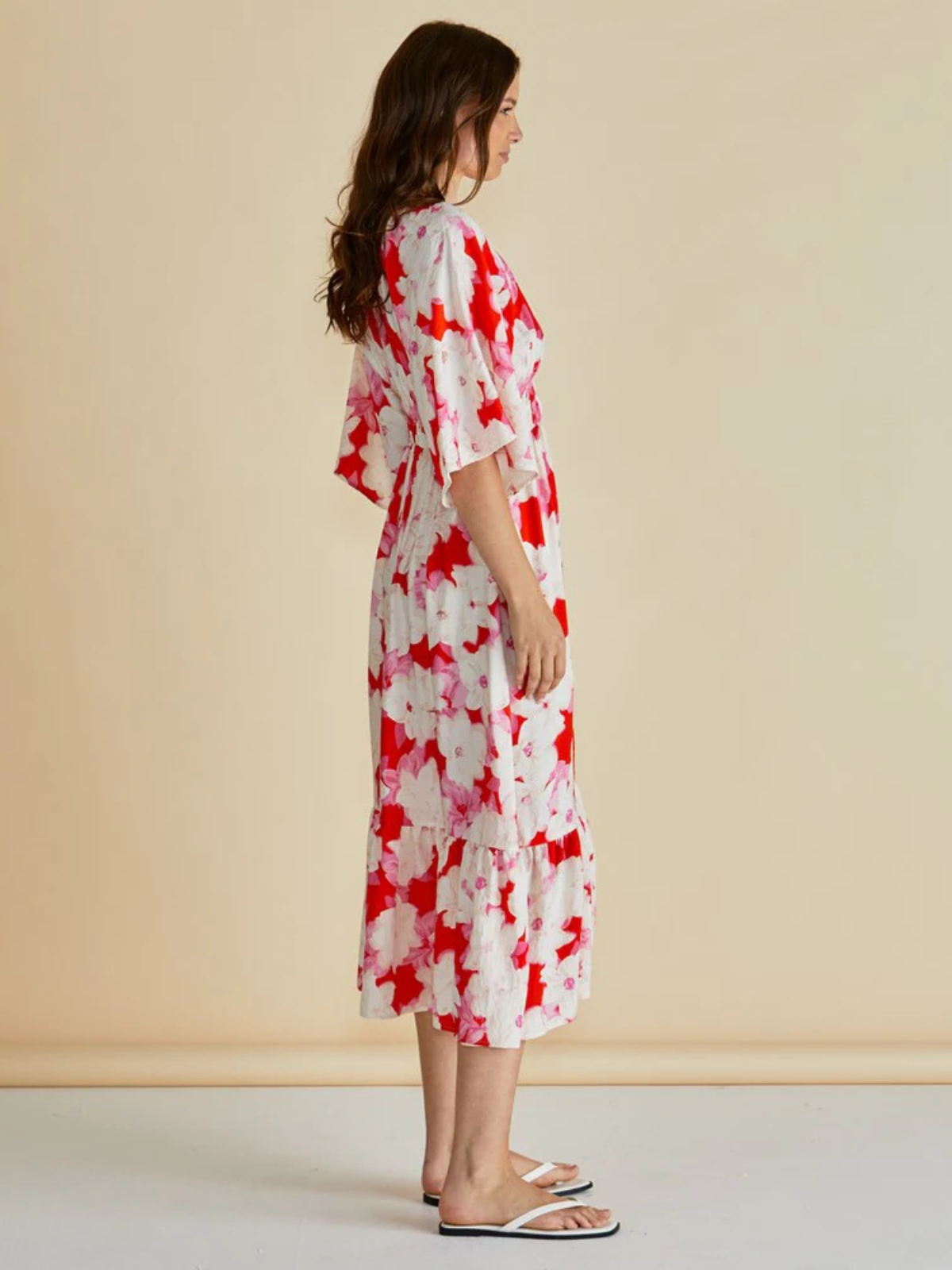 Moxie Dress - Red Floral Print - Betty Basics - Image 2