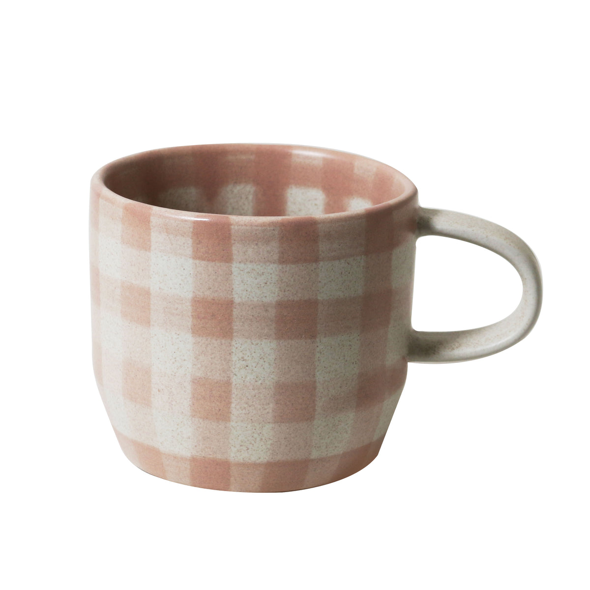 Robert Gordon Soft Terracotta Check Mug / Cat's Pyjamas