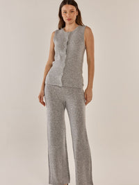 Nash Knit Pant - Grey Marle