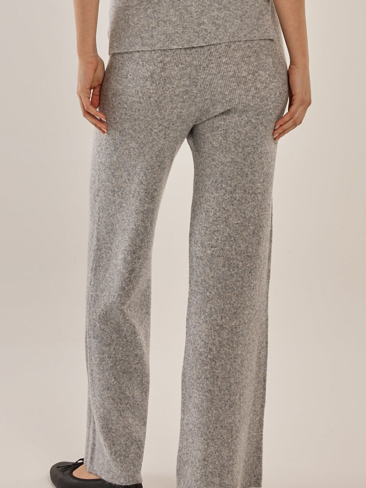 Nash Knit Pant - Grey Marle