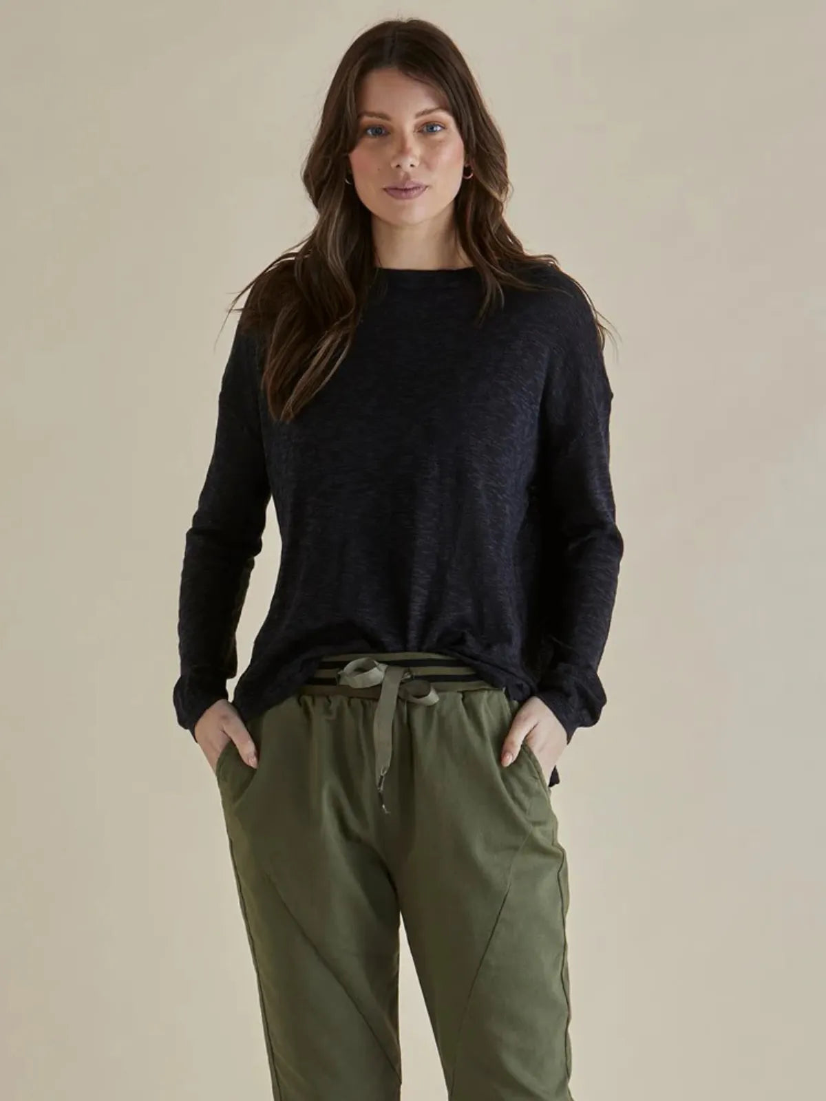 Natasha Knit Top - Black - Betty Basics - Image 2