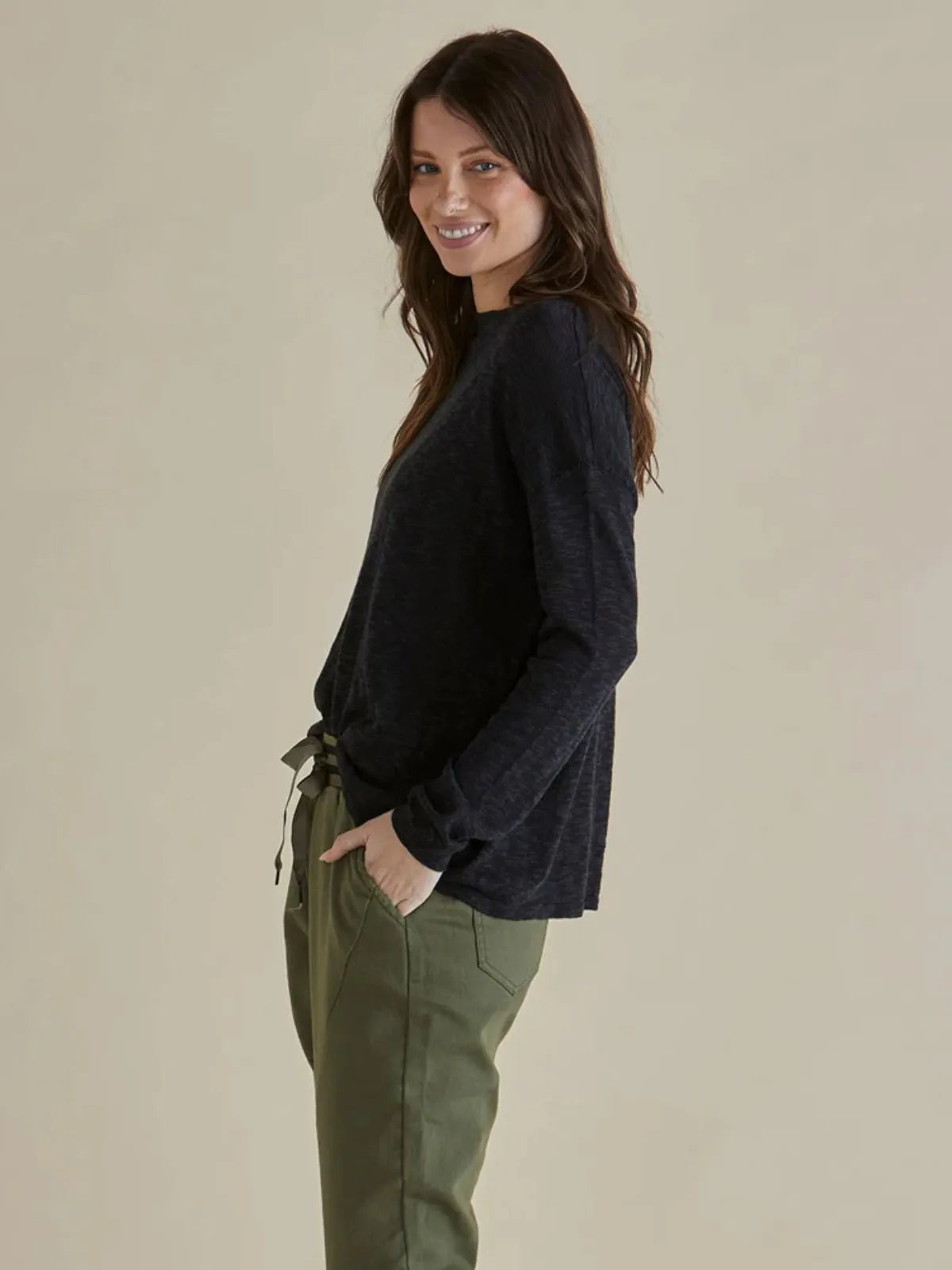 Natasha Knit Top - Black - Betty Basics - Image 3