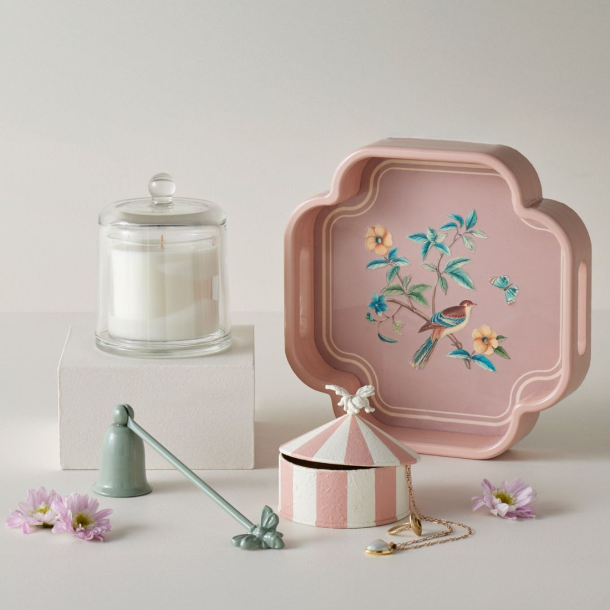 Nature's Harmony Trinket Box - Pink/Cream - Pilbeam Living - Image 2