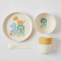 Nordic KidsWhimsical Bamboo 4pc Dinner Sets